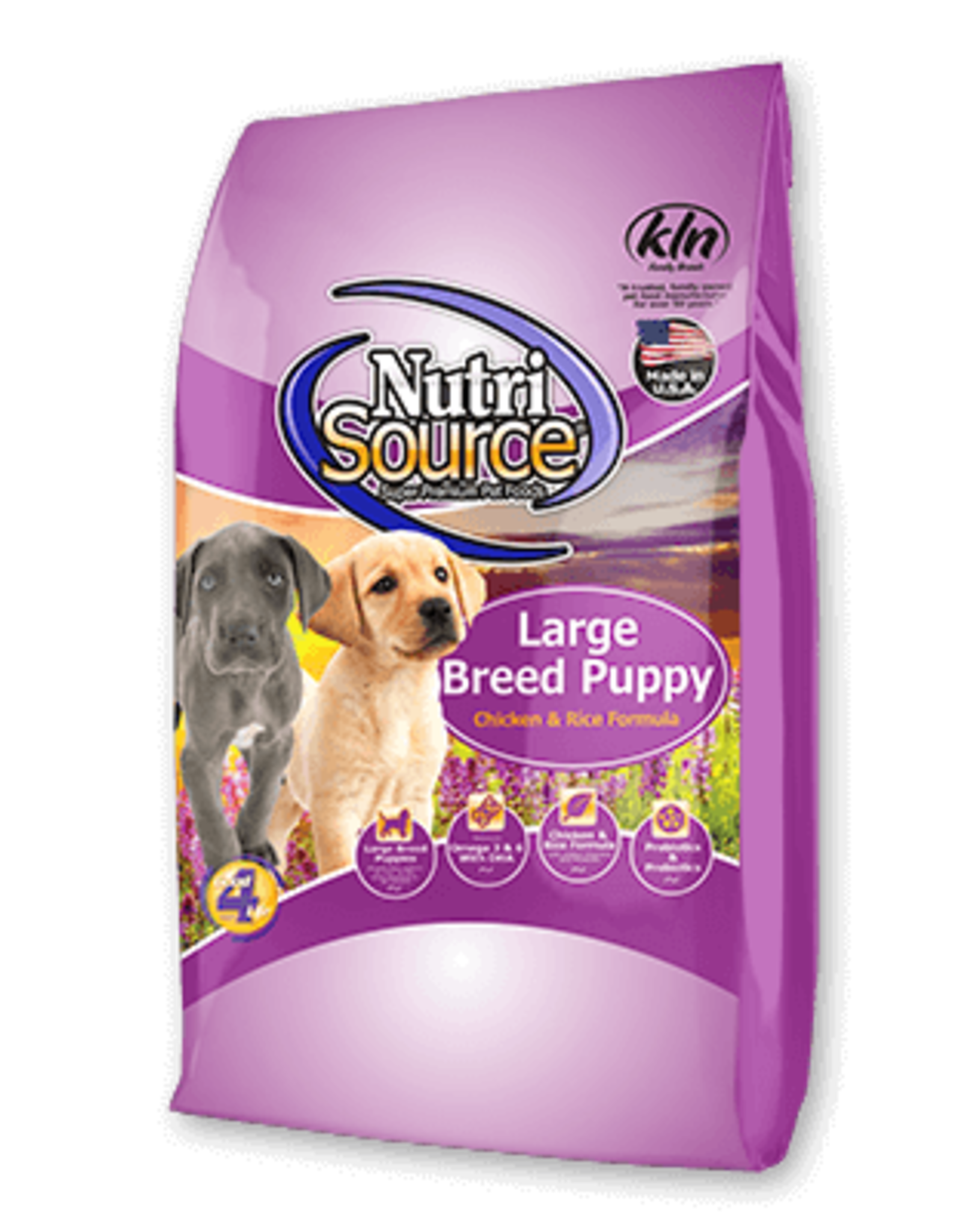 KLN Nutrisource: Large Breed Puppy Chicken & Rice 30lb