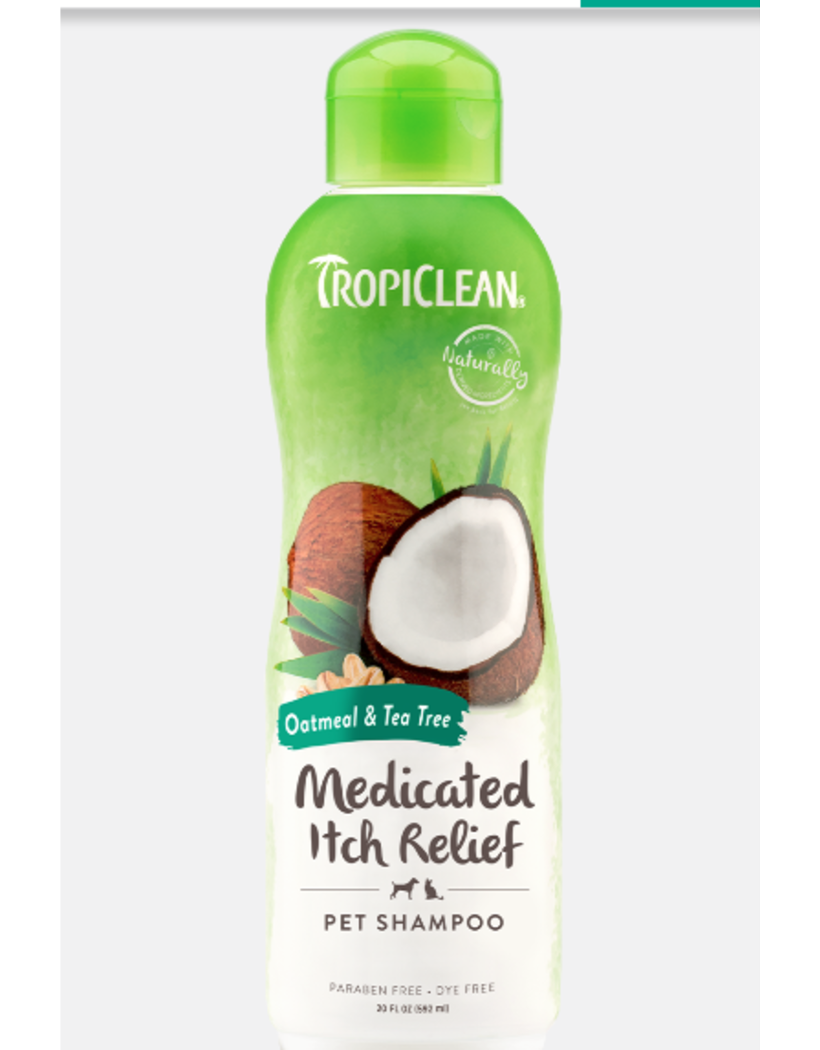 tropiclean medicated oatmeal & tea tree shampoo