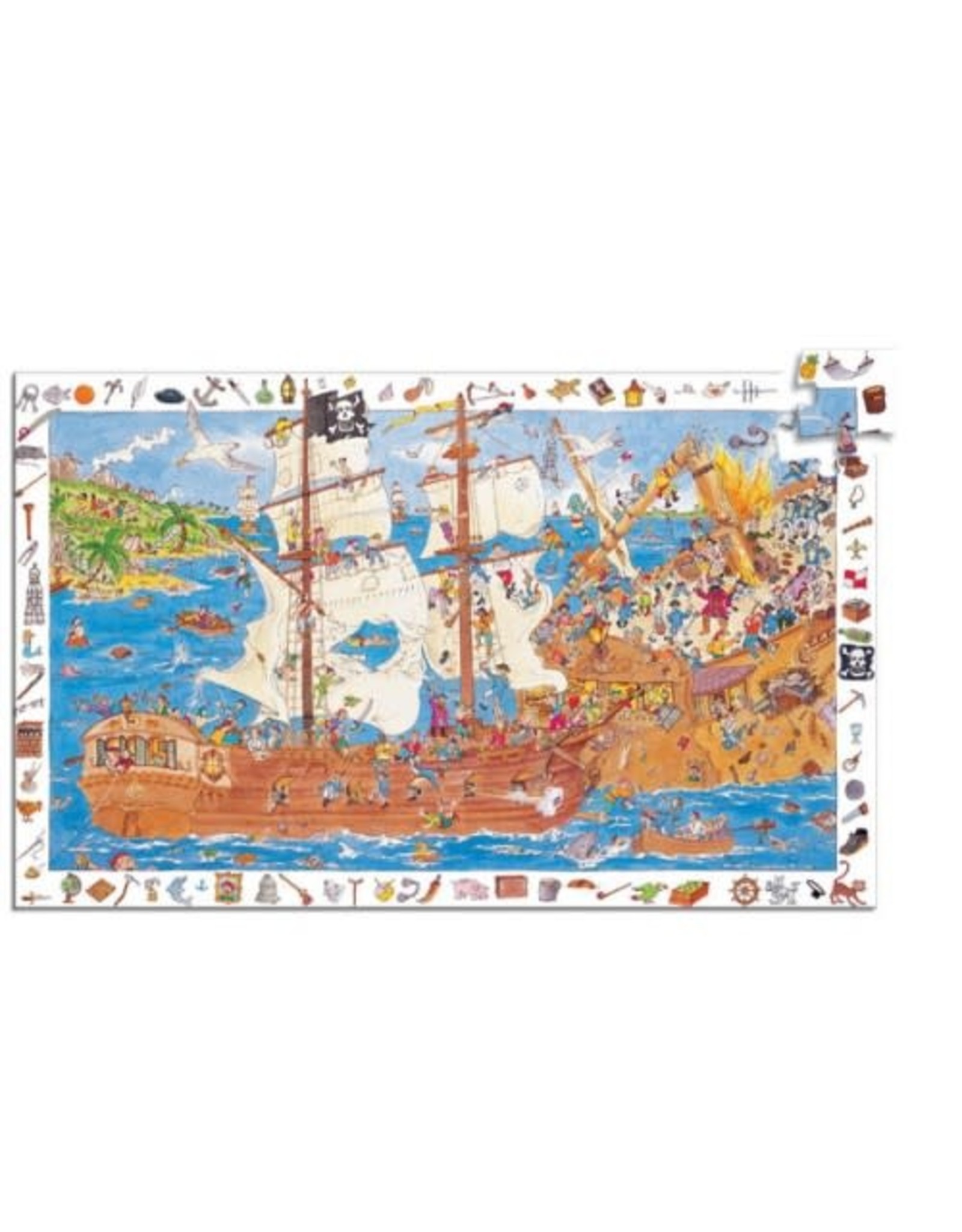 Djeco Pirates Observation Puzzle 100 Pieces