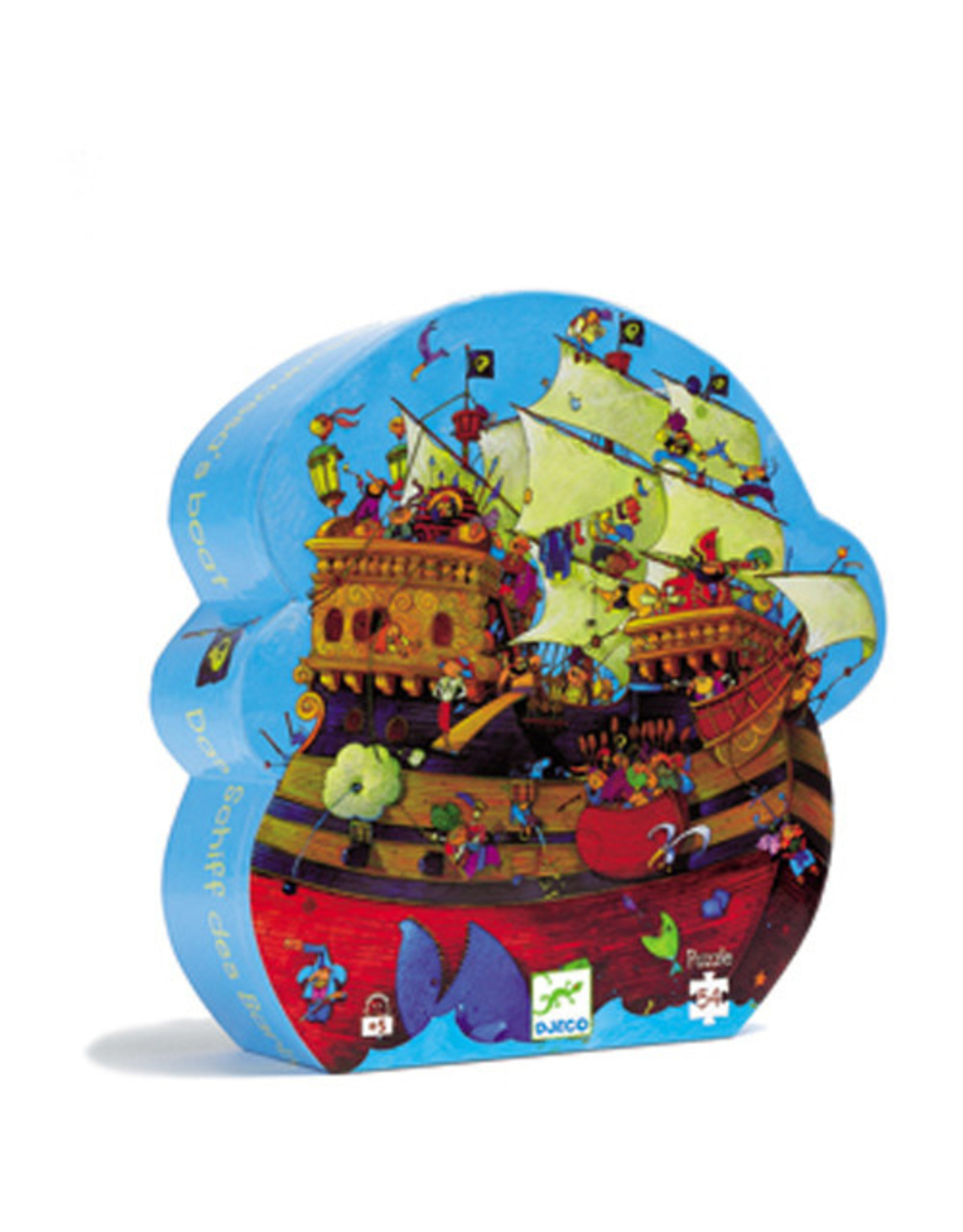 Djeco 54 Pieces Silhouette Puzzle Barbarossa's Boat