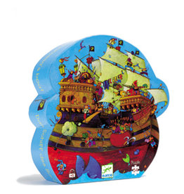 Djeco 54 Pieces Silhouette Puzzle Barbarossa's Boat