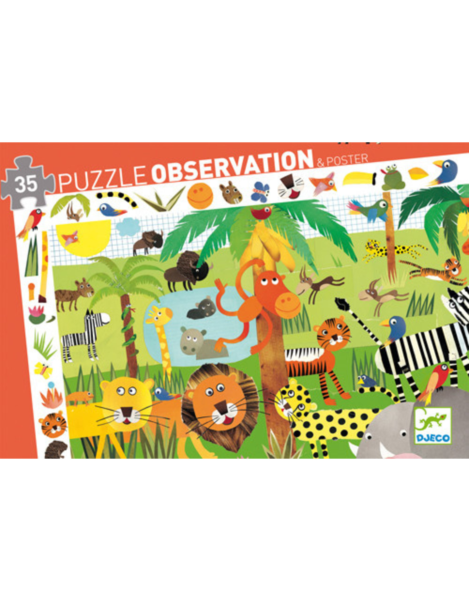 Djeco Observation Puzzle 35 Pieces Jungle
