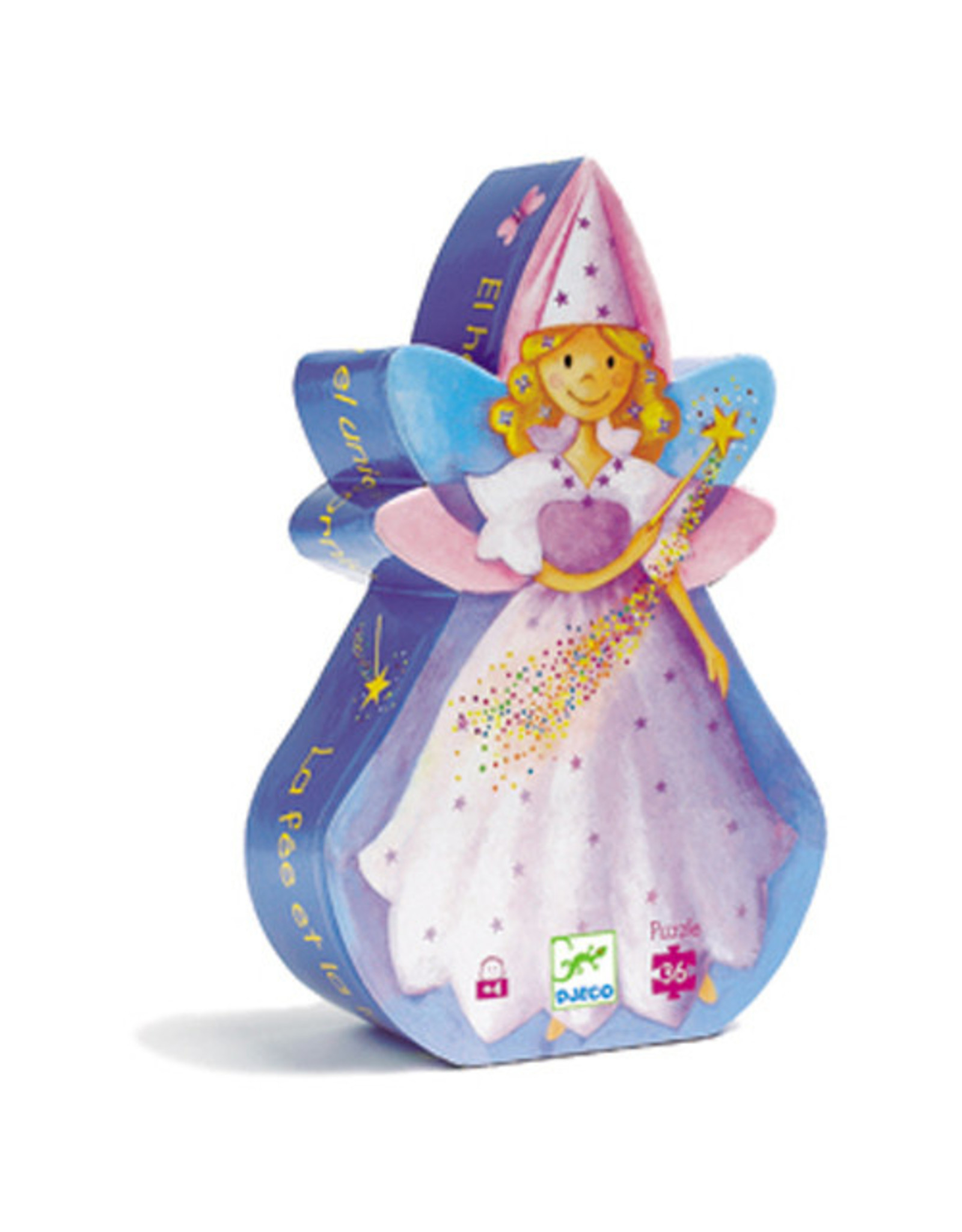Djeco 36 Piece Silhouette Puzzle the Fairy & the Unicorn