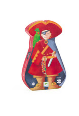 Djeco 36 Pieces Silhouette Puzzle the Pirate & His Treasure