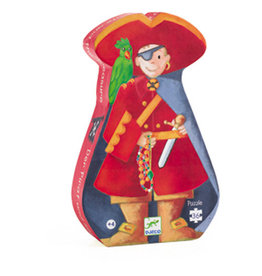 Djeco 36 Pieces Silhouette Puzzle the Pirate & His Treasure