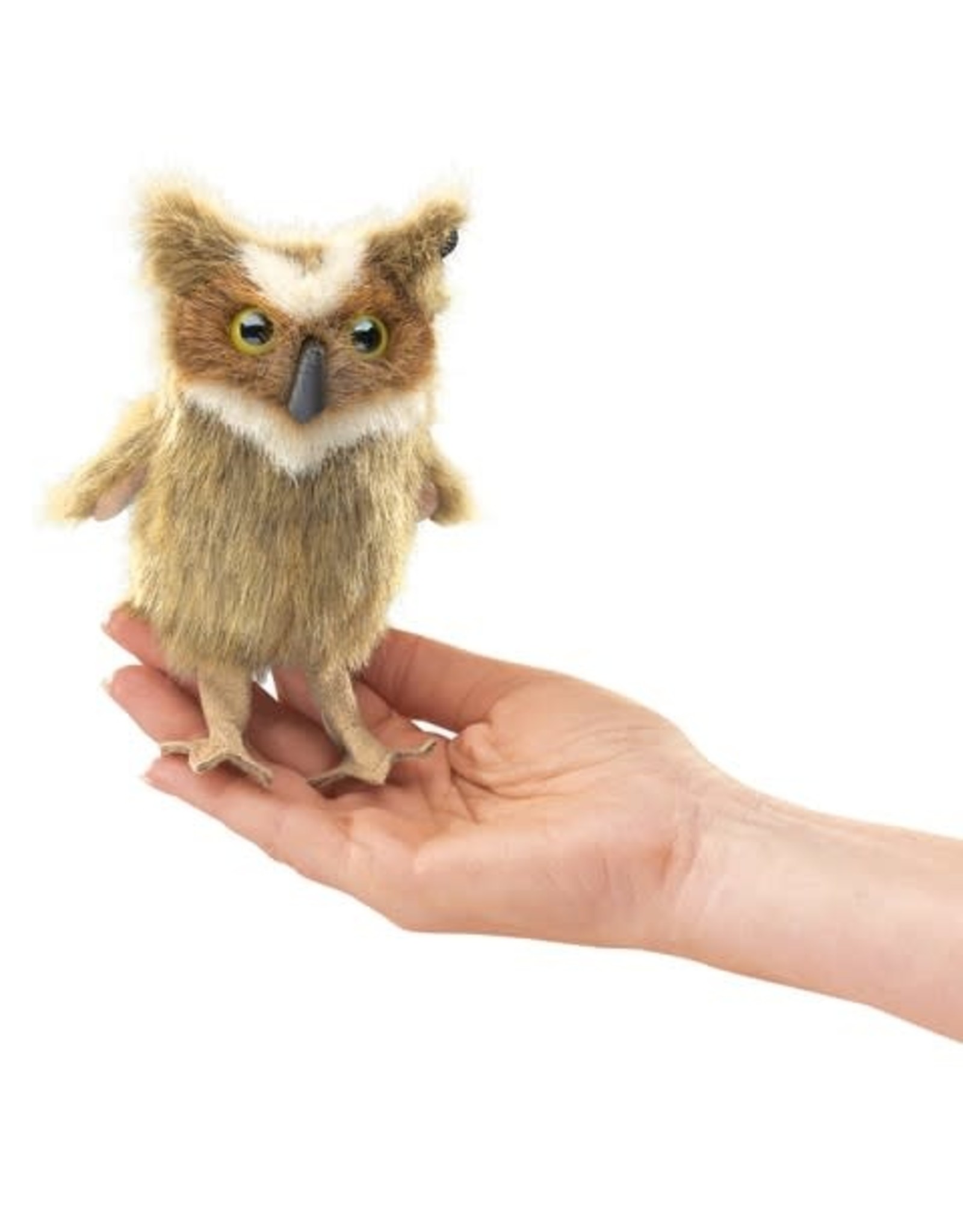 Folkmanis Mini Finger Puppet Great Horned Owl