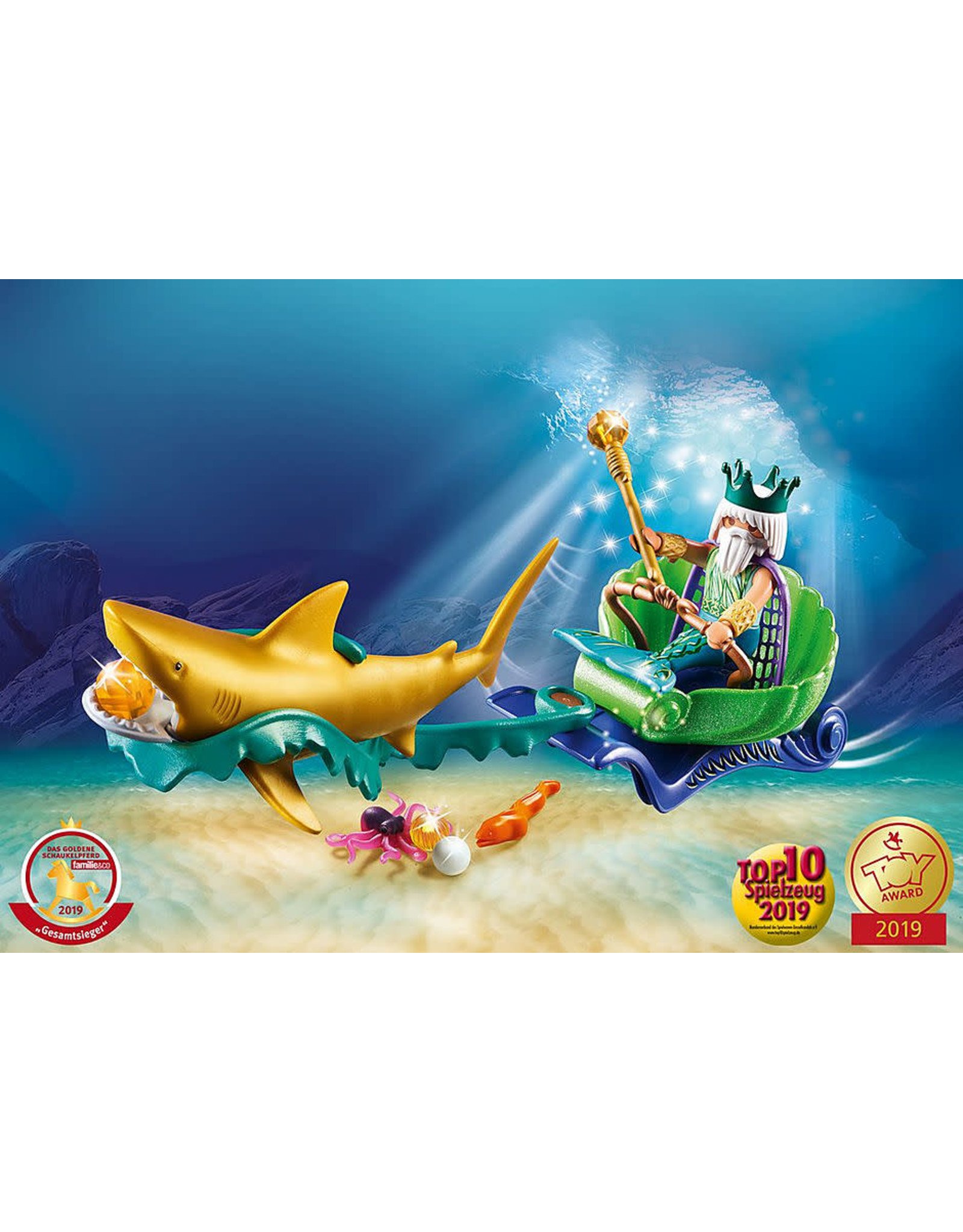 Playmobil King of the Sea with Shark Carriage