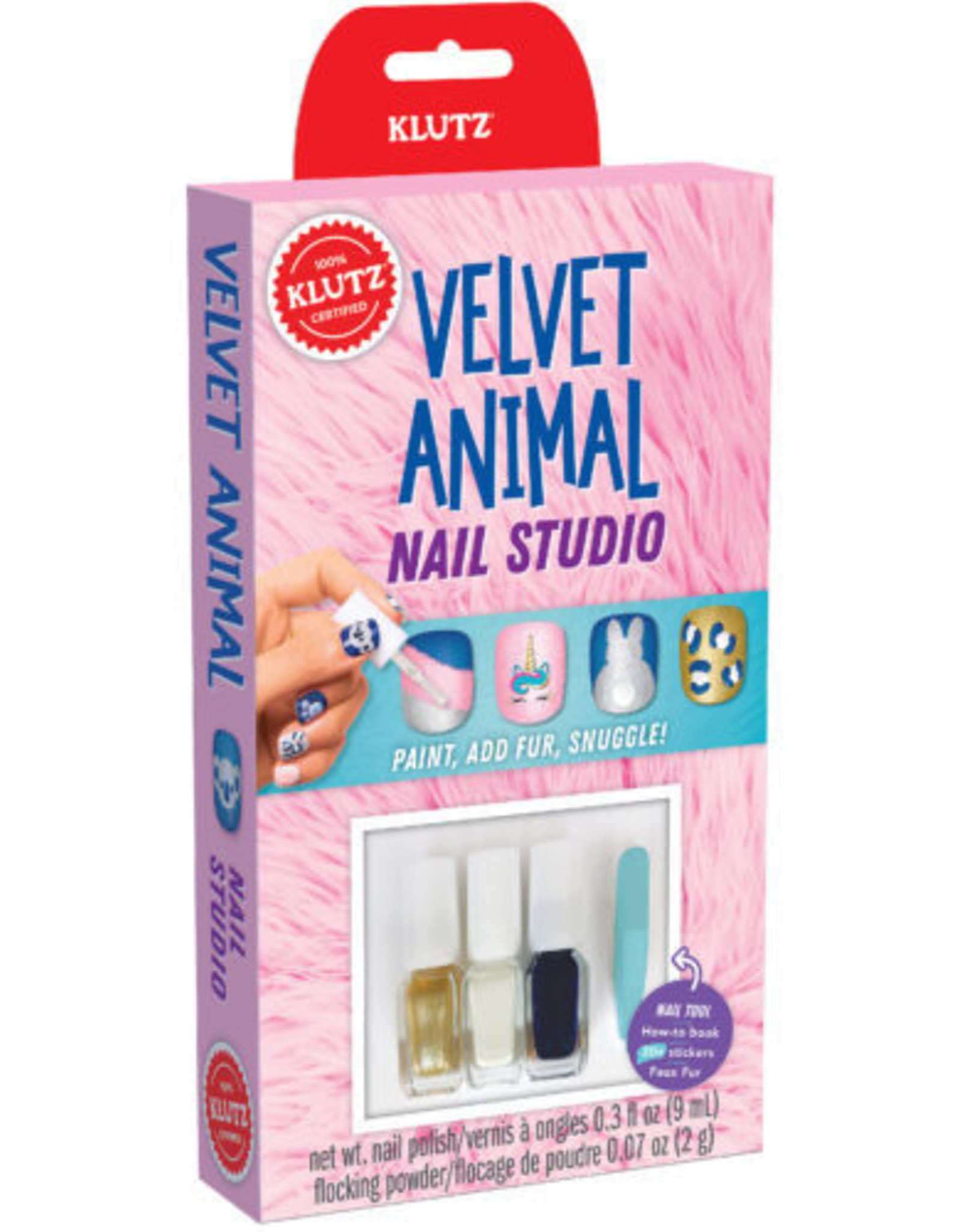 Klutz Klutz Mini Kits: Nail Studio Velvet Animal