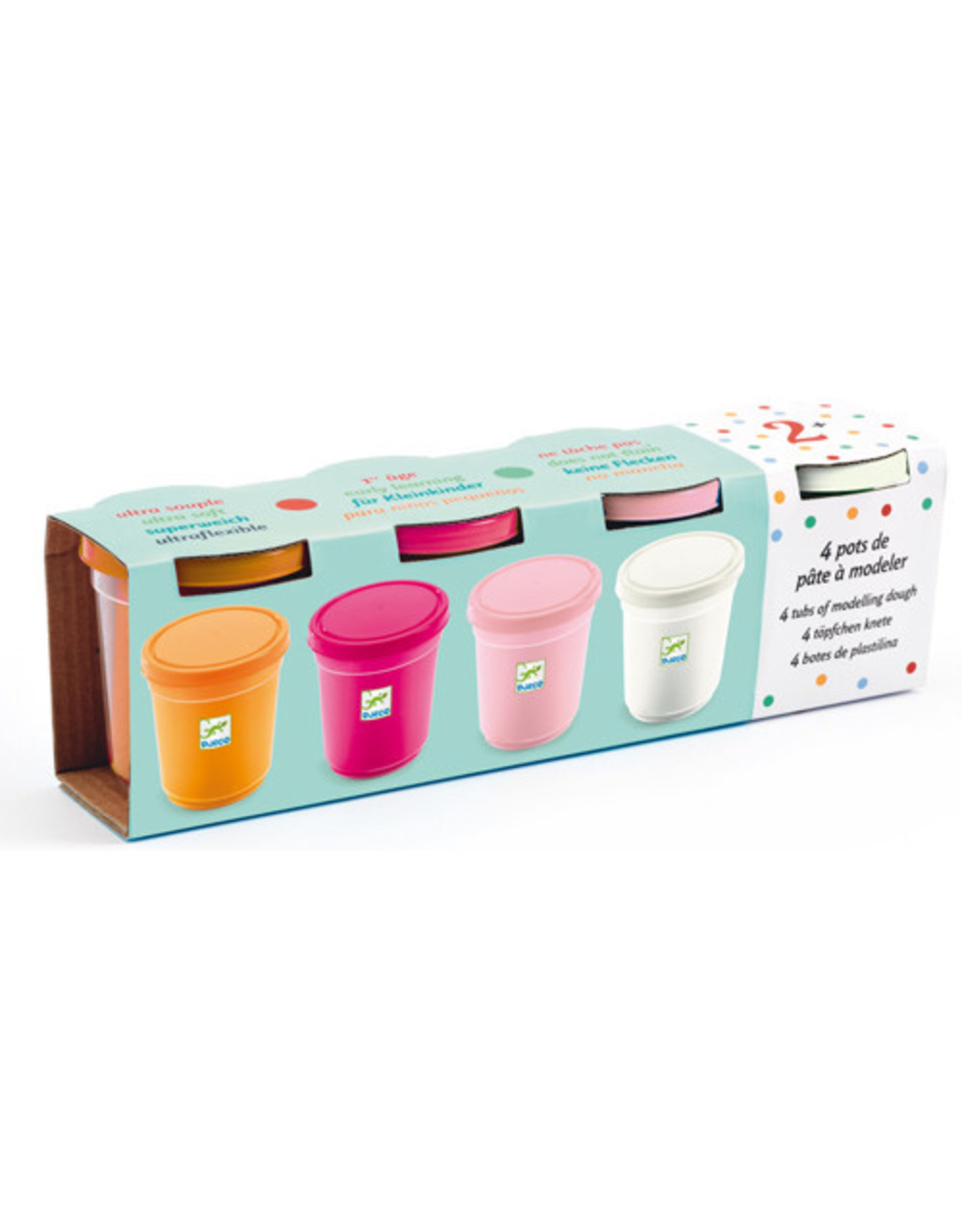 Djeco Play Dough 4 Tubs Sweet