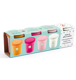 Djeco Play Dough 4 Tubs Sweet