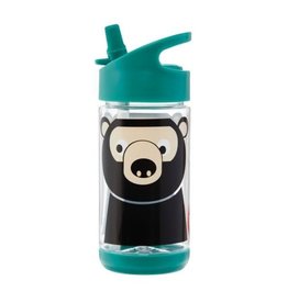 3 Sprouts Water Bottle Teal Bear