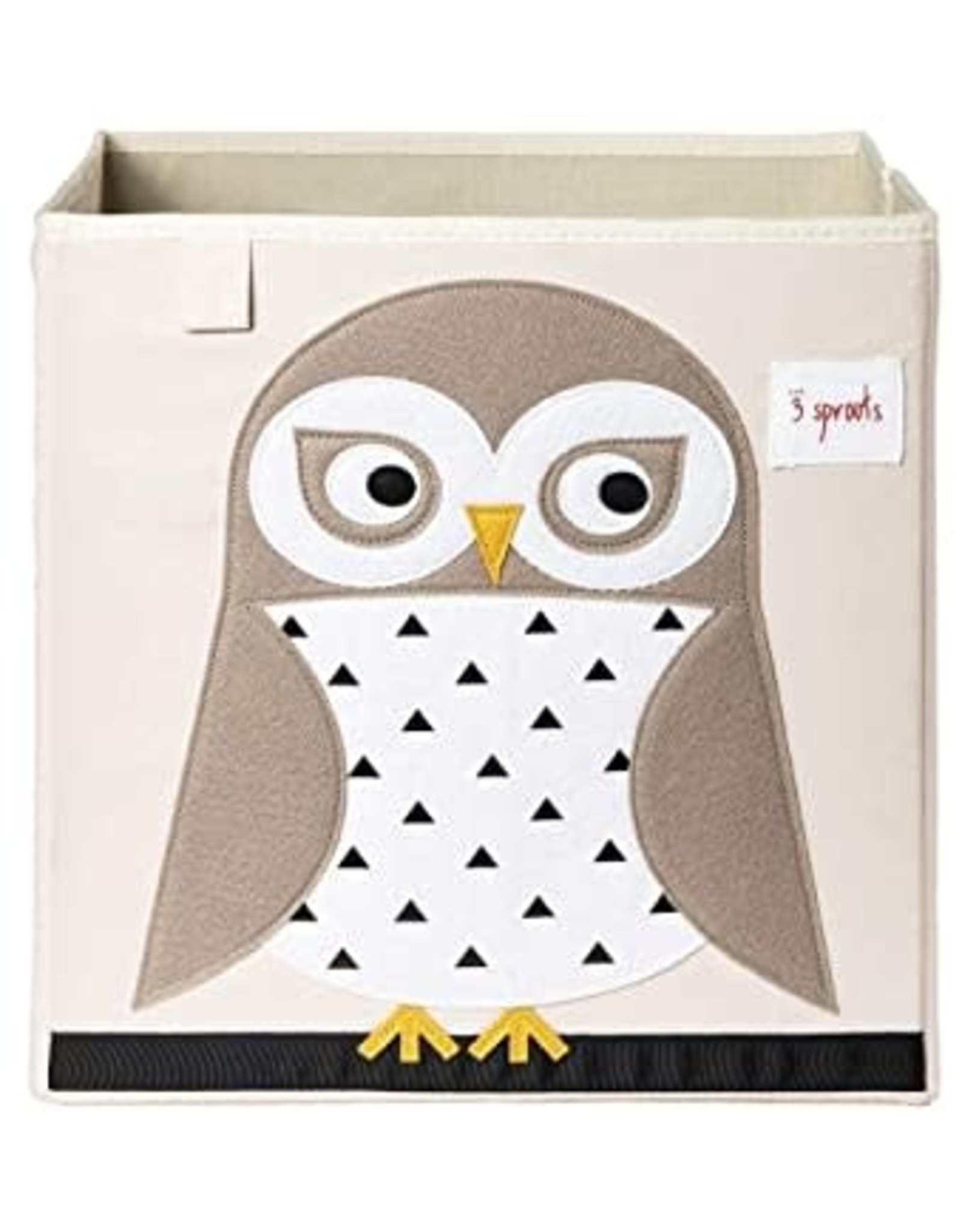 3 Sprouts Storage Box White Owl