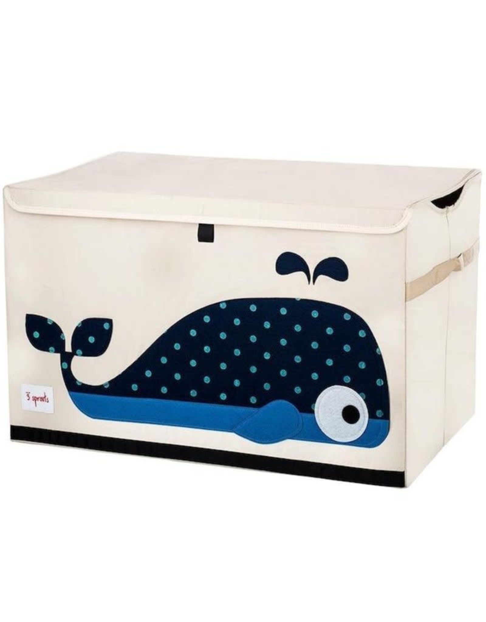 3 Sprouts Toy Chest Blue Whale