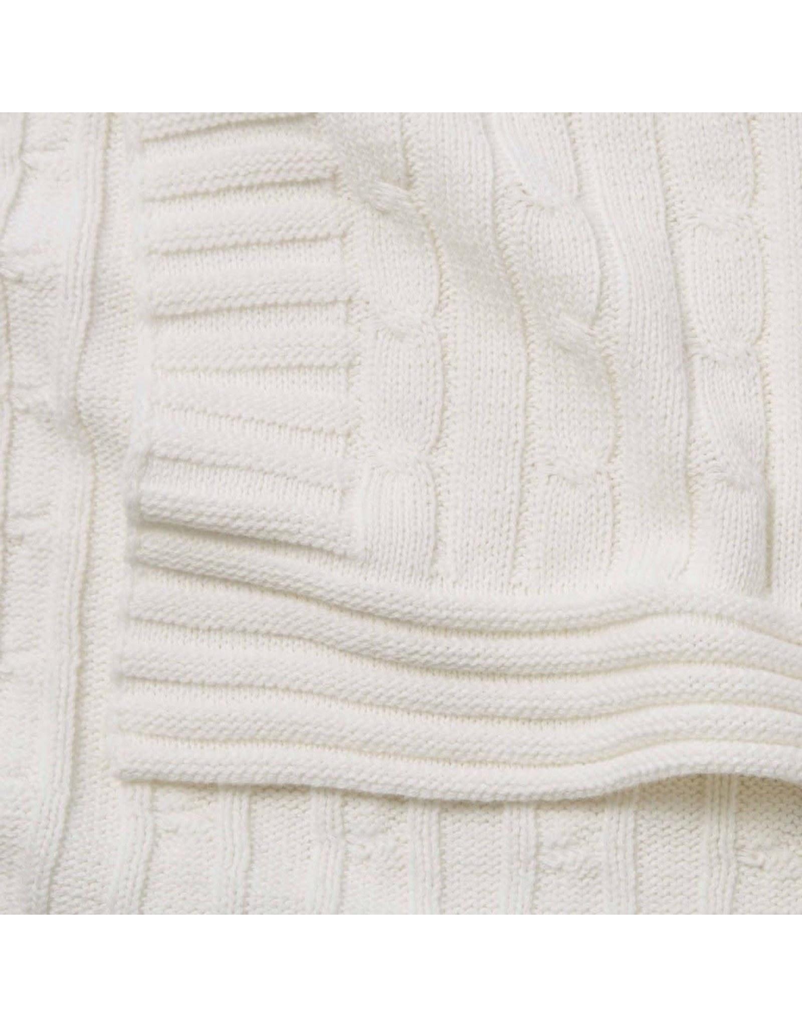 Child To Cherish Child To Cherish Cable Knit Blanket, White