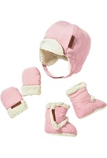 JJ Cole Bomber Hat Set, Blush Pink