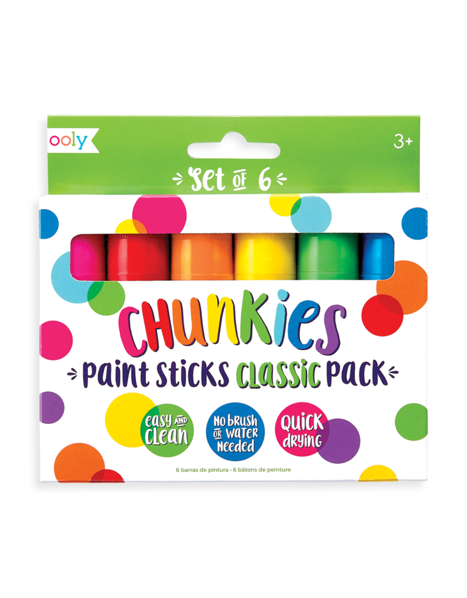 Ooly Chunkies Paint Sticks Classic Set of 6