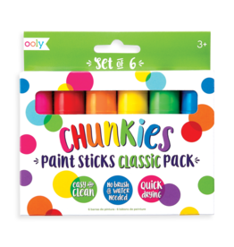 Ooly Chunkies Paint Sticks Classic Set of 6