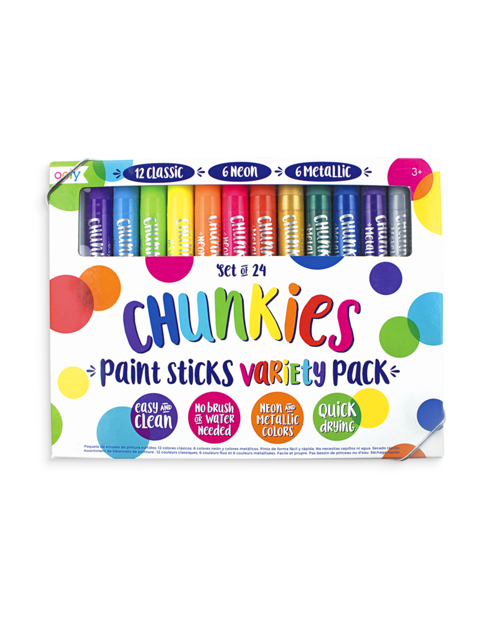 Ooly Chunkies Paint Sticks Variet Pack Set of 24