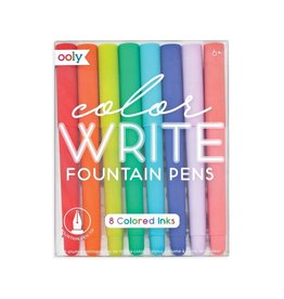 Ooly Color Write Fountain Pens Set of 8