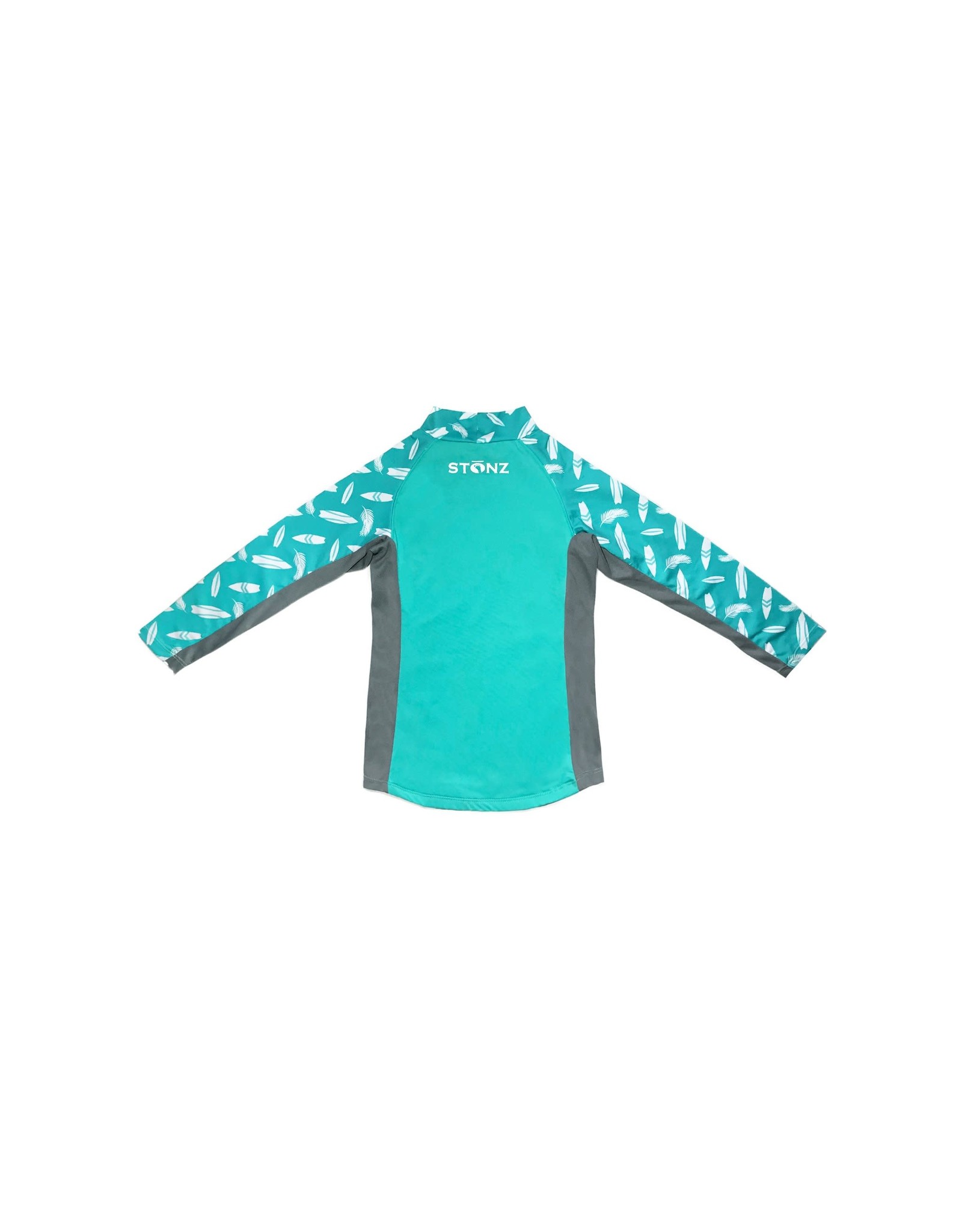 Stonz Stonz Kidz Top, Teal/Surf Board