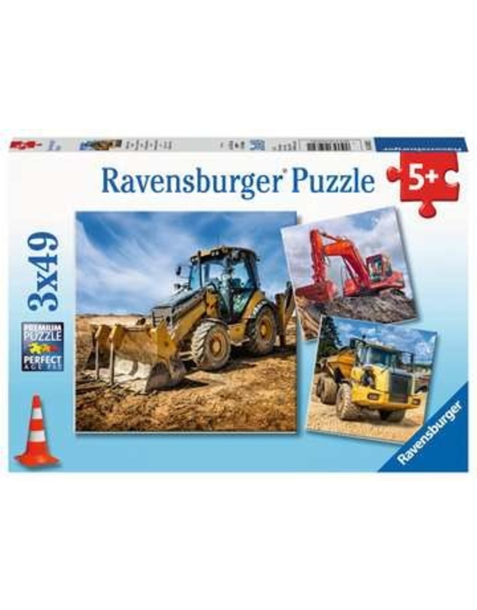 Ravensburger 3x49 pcs. Diggers at Work Puzzle