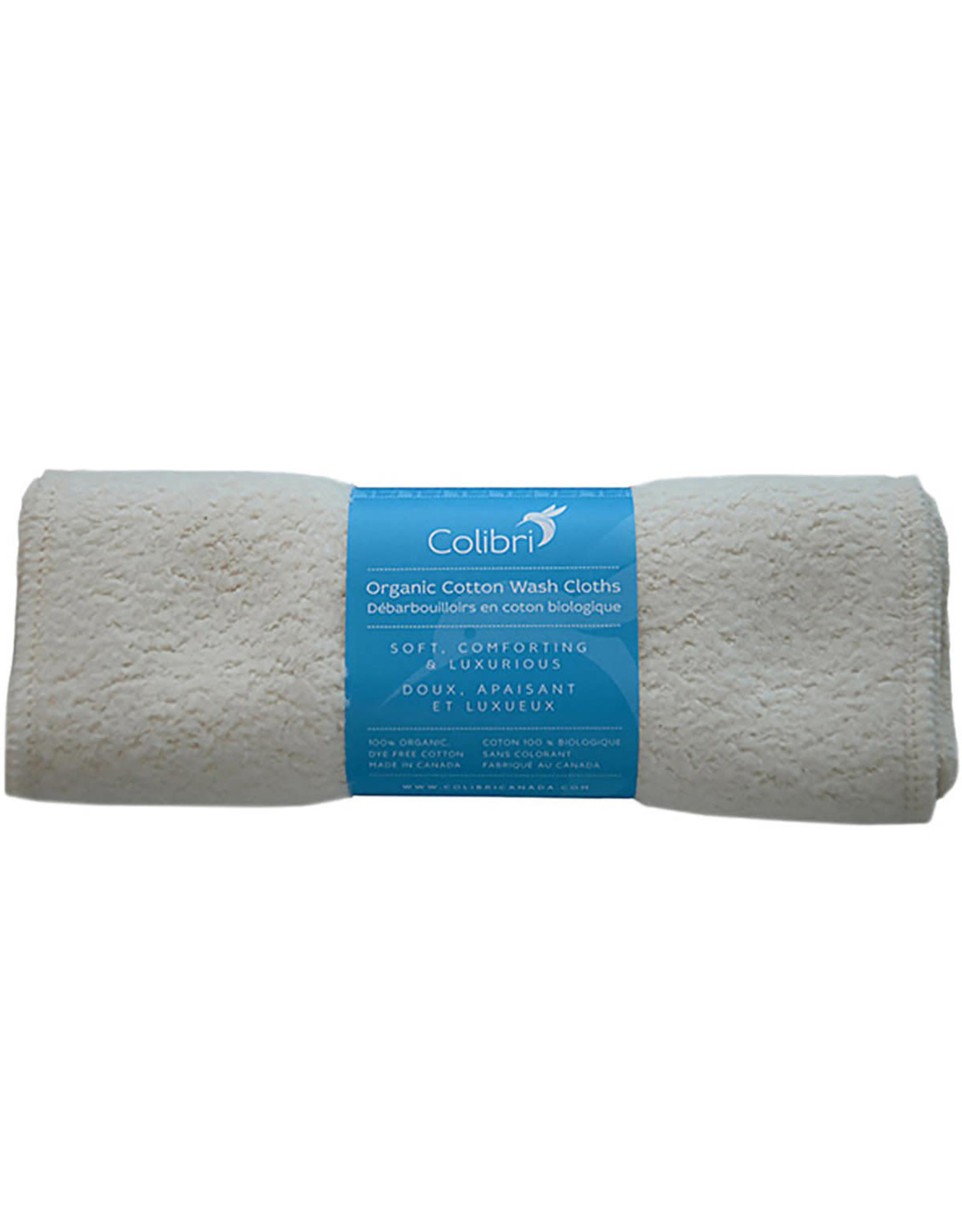 Colibri Organic Cotton Wash Cloths 5pk