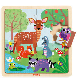 Djeco 16 Piece Wooden Puzzle Forest