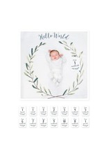 Lulujo Baby Baby's First Year Set Hello World Wreath