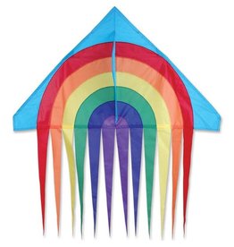 Premier Kites 56" Stream Delta Kite, Rainbow