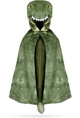 Great Pretenders T-Rex Hooded Cape Green 4-5