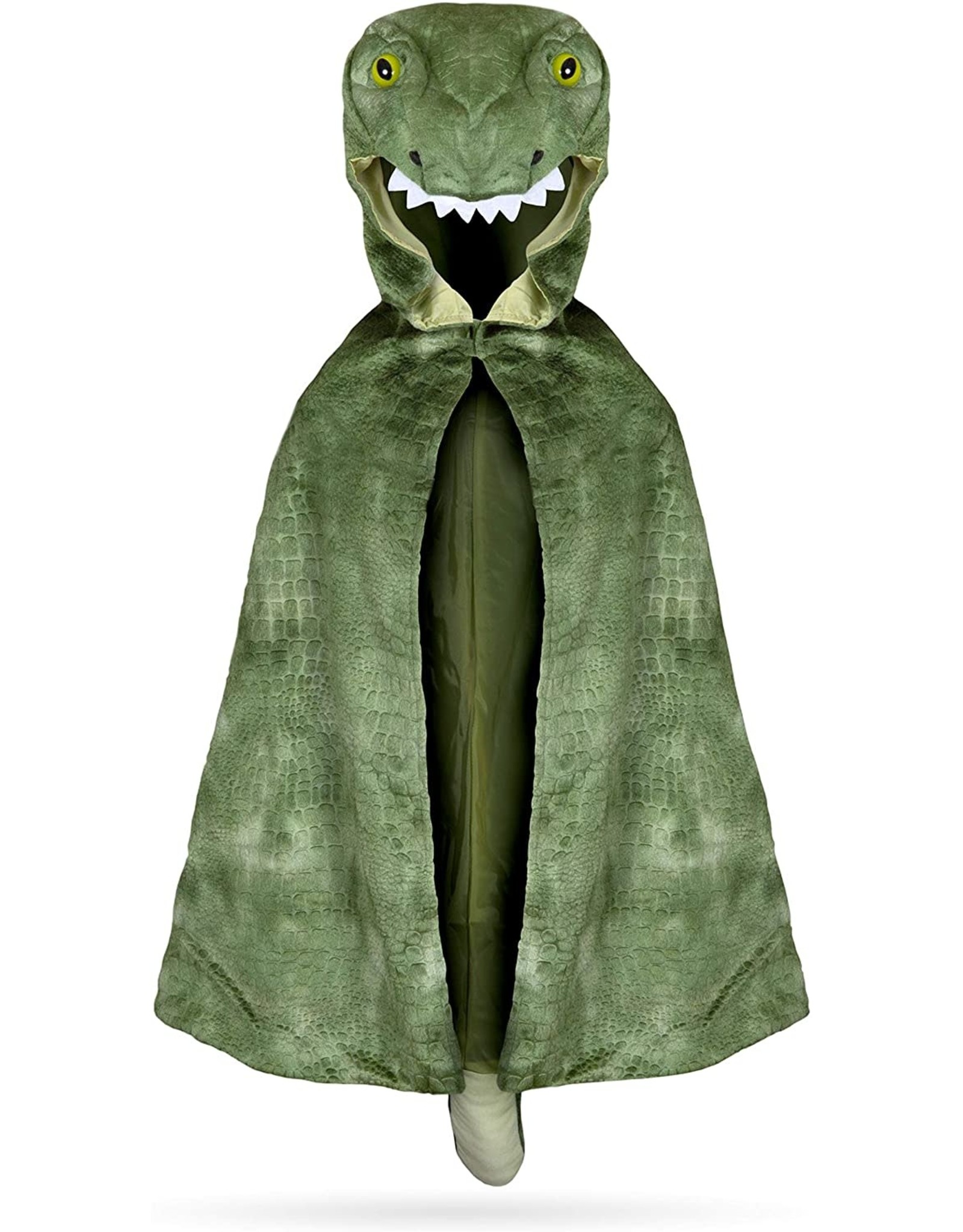 Great Pretenders T-Rex Hooded Cape Green 4-5