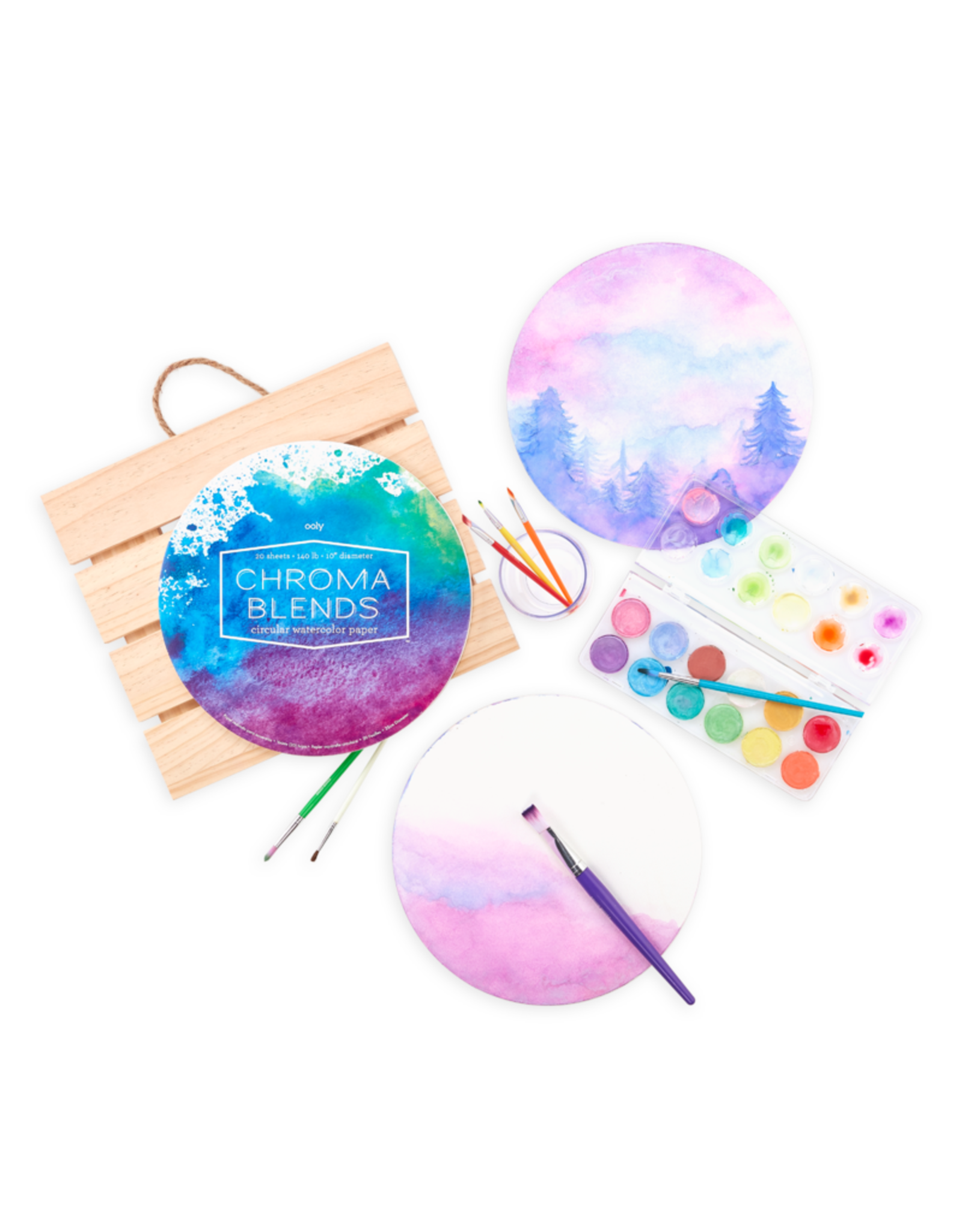 Ooly Chroma Blends Circular Watercolor Paper