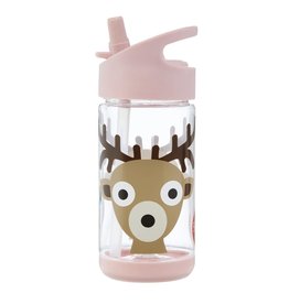 3 Sprouts Water Bottle Pink Deer