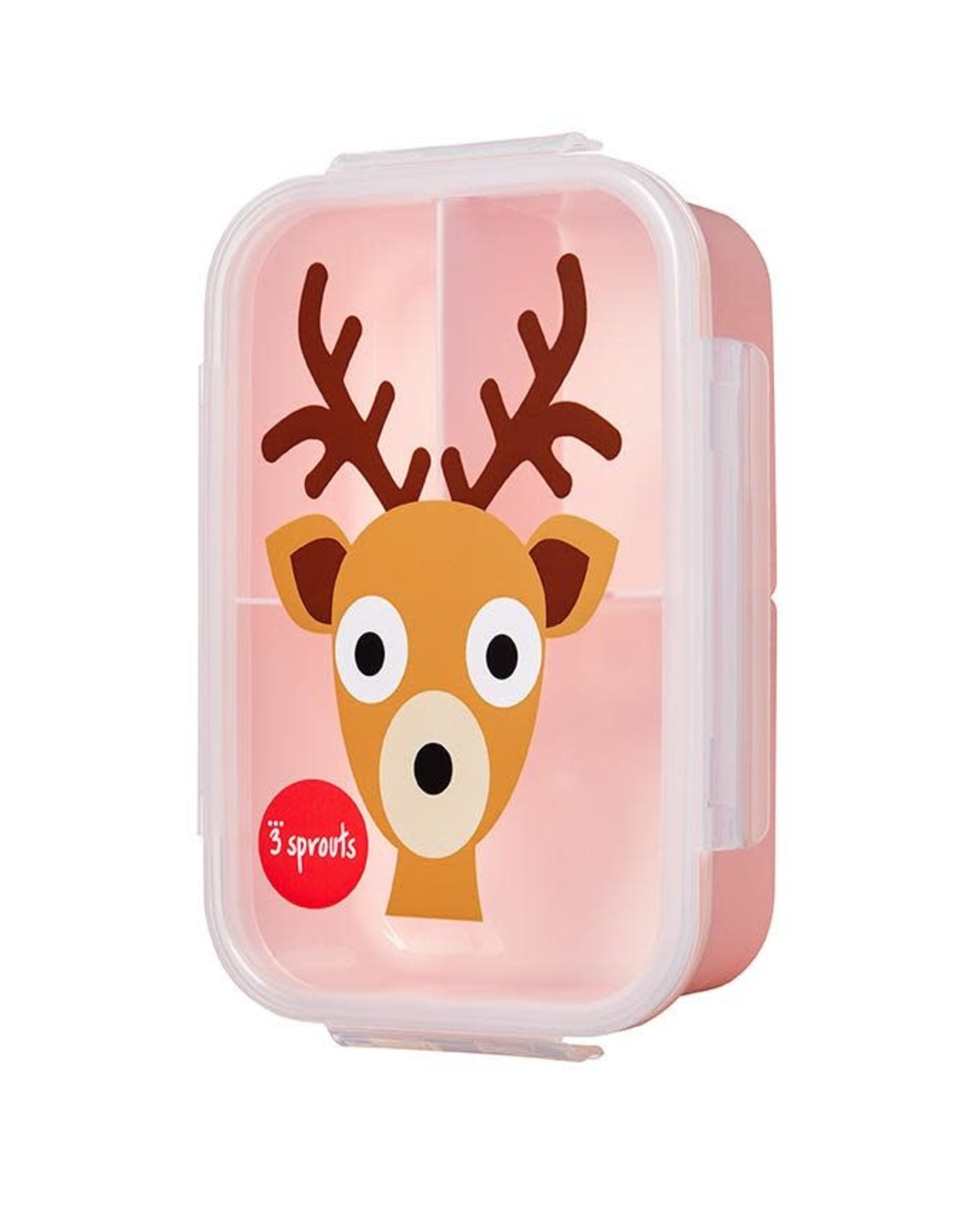 3 Sprouts Bento Box Pink Deer