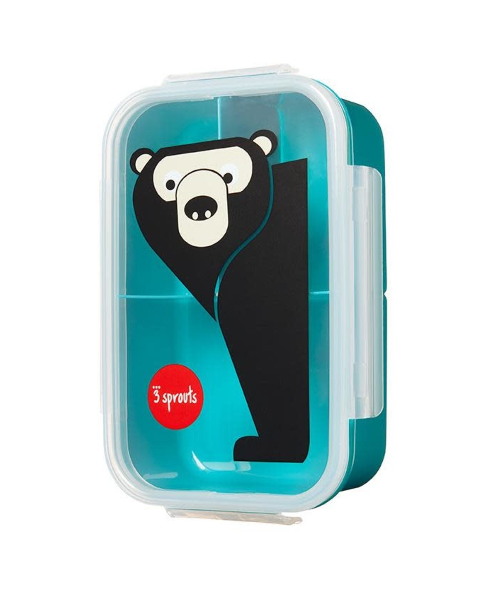 3 Sprouts Bento Box Teal Bear