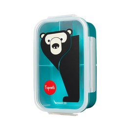 3 Sprouts Bento Box Teal Bear