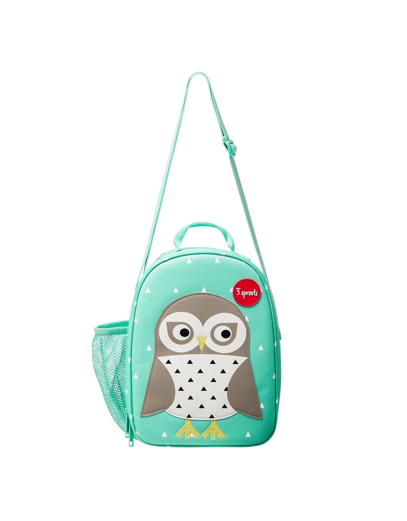 3 Sprouts Lunch Bag Mint Owl