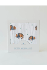 Little Unicorn, LLC Cotton Muslin Baby Quilt, Bison
