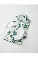 Little Unicorn, LLC Cotton Hooded Towel & Washcloth Set, Tropical Leaf