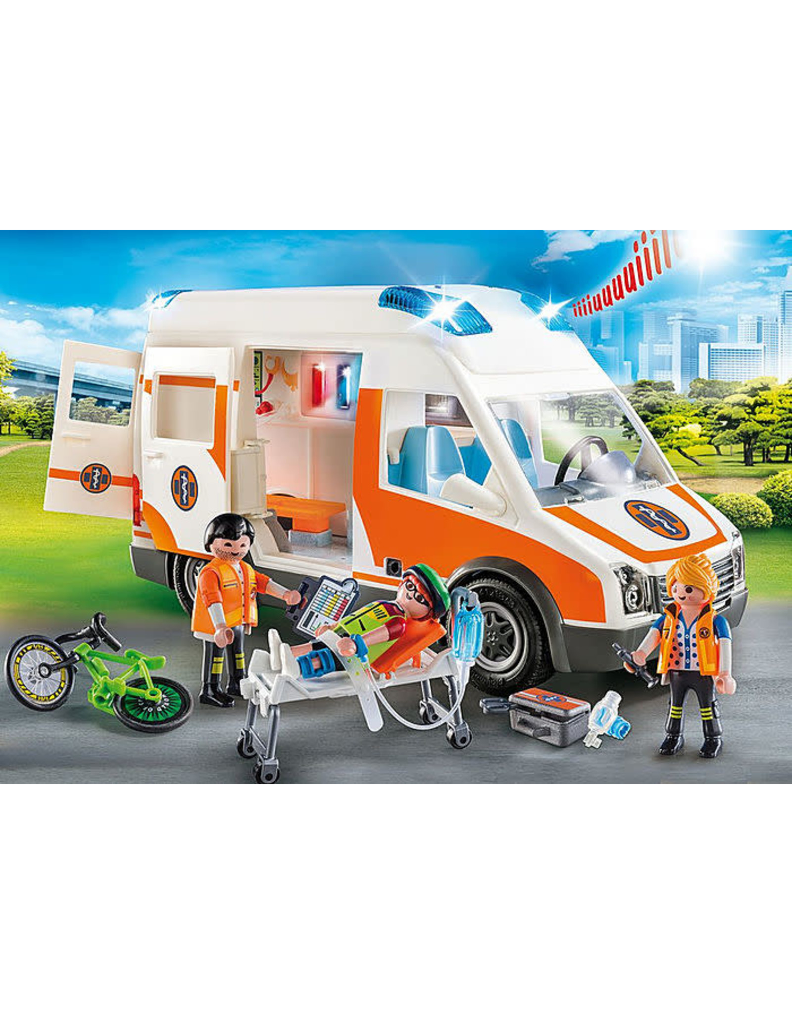 Playmobil Ambulance with Flashing Lights