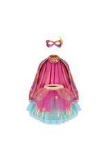 Great Pretenders Super-Duper Tutu Cape and Mask Rainbow Pastel Size 4-6