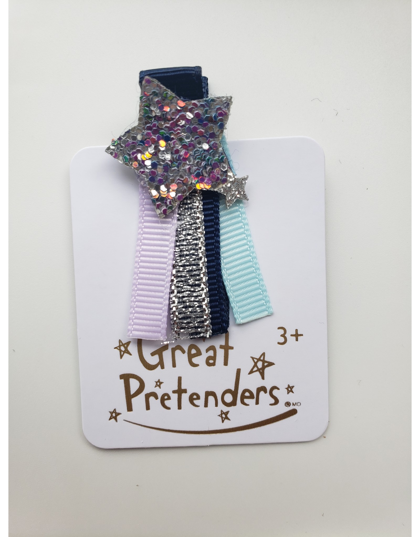 Great Pretenders Boutique Navy Unicorn Star Hairclip