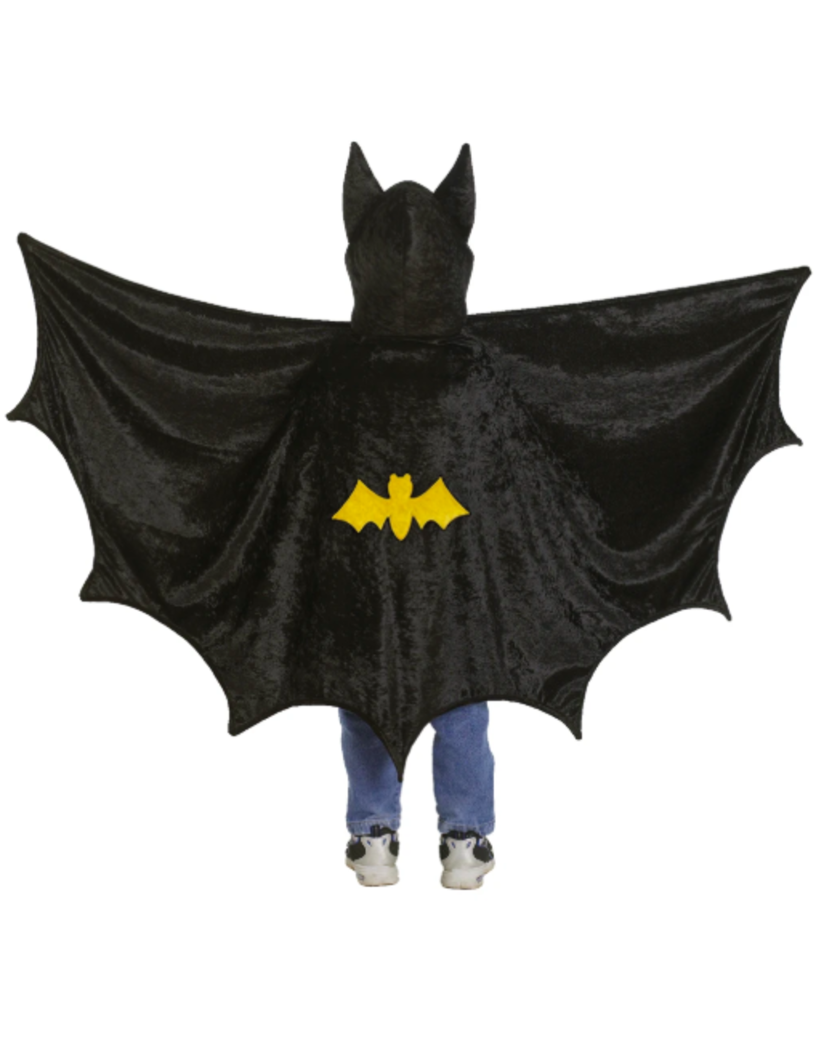 Great Pretenders Hooded Bat Cape Black size 5-6