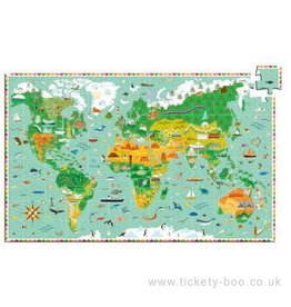 Djeco 200 Pieces Observation Puzzle Around the World