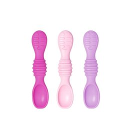 Bumkins Bumkins Silicone Dipping Spoons 3pk Lollipop