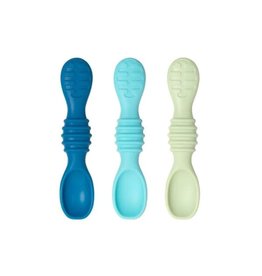 Bumkins Bumkins Silicone Dipping Spoons 3pk Gumdrop