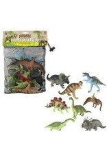 The Toy Network Dinosaur Mesh Bag Play Set, 12 pack