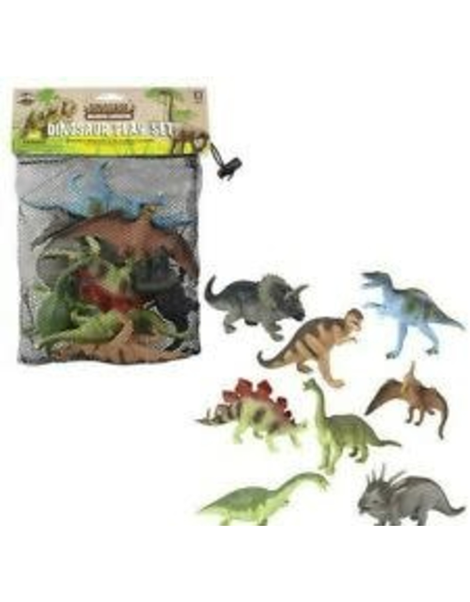 The Toy Network Dinosaur Mesh Bag Play Set, 12 pack