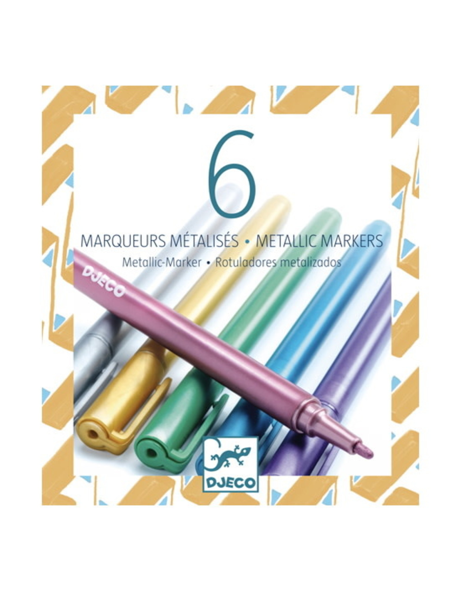 Djeco 6 Metallic Markers