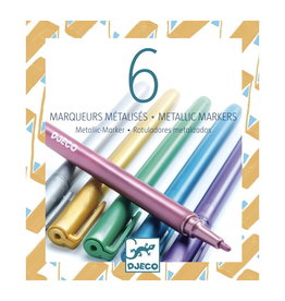 Djeco 6 Metallic Markers
